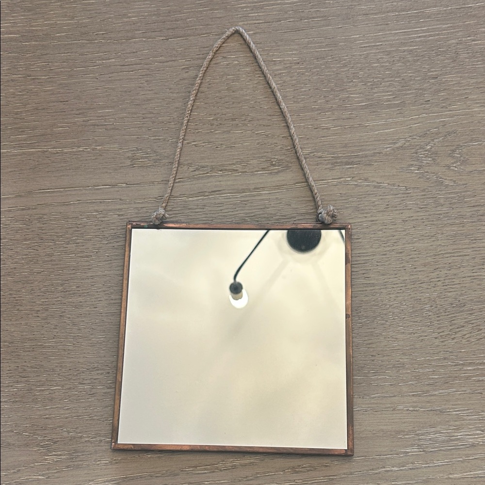 Metal Square Hanging Mirror